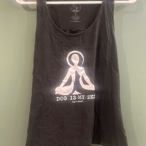 dog is good Women's Black Graphic Tank Top